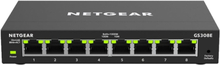 NETGEAR GS308E Hallittu Gigabit Ethernet (10/100/1000) Musta