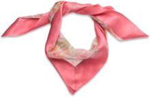 Margot Floral Silk Square Scarf Accessories Scarves Lightweight Scarves Pink Lauren Ralph Lauren