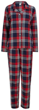 SF Womens/Ladies Tartan Pyjama Set