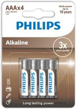 Philips alkaline pila aaa lr03 blister*4