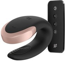 Vibratore telecomandato - Satisfyer double love luxury partner nero