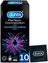 Durex perfect connection silicone extra lubrificazione 10 unità