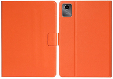 For Lenovo Tab M11/ Xiaoxin Pad 11 2024 Pure Color Smart Leather Tablet Case(Orange)