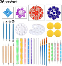 36pcs/set Dot Painting Mandala Pottery Decoration DIY Spiral Wand Tool Set