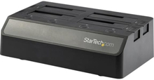 StarTech.com SDOCK4U313 tallennusaseman telakointiasema USB 3.2 Gen 2 (3.1 Gen 2) Type-C Musta