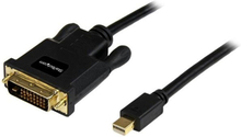 Mini DisplayPort til DVI-adapter Startech MDP2DVIMM6B (1,8 m) Sort 1.8 m