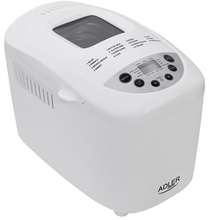 Adler | Bread maker | AD 6019 | Power 850 W | Number of programs 15 | Display LCD | White