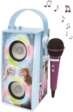 Lexibook - Frozen Trendy Portable Bluetooth Speaker with mic and amazing lights effects (BTP180FZZ)