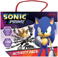 Sonic Prime Activity Pack Notebook Colouring Book With Stickers