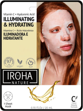 Illuminating & Hydrating Tissue Face Mask valaiseva ja kosteuttava arkkinaamio C-vitamiinilla ja hyaluronihapolla 20ml