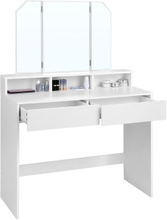 Rootz-kampauspöytä - Taittuva peili ja 2 laatikkoa - Meikkipöytä ja hyllyt - Makuuhuoneen järjestäjä - Turhauspöytä - Tyylikäs meikkipöytä - Lastulevy