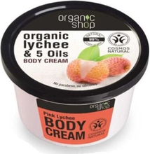 Organic Shop Body Cream - dry and sensitive skin Pink Lychee 250ml