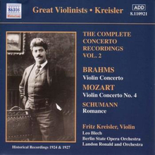 Mozart/Brahms/Schumann: Violin Concertos