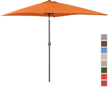 Uniprodo Aurinkovarjo suuri - oranssi - suorakulmainen - 200 x 300 cm - kallistettava