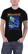 Megadeth Unisex Adult Rust In Peace Track List Back Print T-Shirt