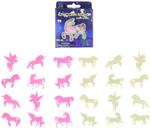 24-Pack Unicorn Fluorescent Wall & Ceiling Decoration
