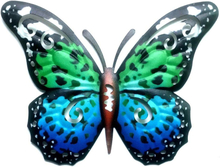 Art 3D Butterfly Seinään ripustettava sisustus Puutarhapihan kotikoriste - -sininen