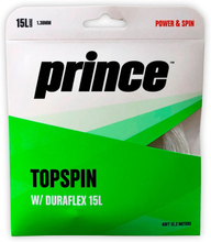 Prince Tennis Single String Topspin Duraflex 12.2 M 12 Yksiköitä Kirkas 1.38 mm
