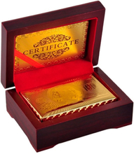 Playing Cards in a Box - Card Deck of 24K Gold Plating