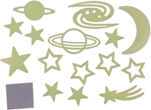 Väggdekal Självlysande Stjärnor & Planeter - 15-delar
