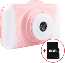 AgfaPhoto Realikids Cam 2 - Digitaalinen kamera - kompakti - 12.0 MP - 720p - vaaleanpunainen väri