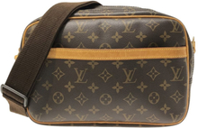 Pre-owned Louis Vuitton Monogram Reporter PM Brown