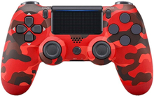 Wireless Bluetooth Game Controller For PS4 Playstation 4 Dual Vibration Gamepad Camouflage Red