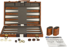 Buffalo backgammon Piping ruskea 46x28 cm