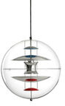Verner Panton VP Globe kattovalaisin valko-punainen, 50 cm