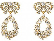 Petite Alice Bow earrings crystal