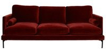 Bonham soffa 3-sits sangria/svart