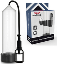 Pompe per il pene Pump addicted Rx7 trasparente con vibrazione
