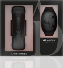 Vibratore telecomandato Anne's desire panty pleasure con orologio nero