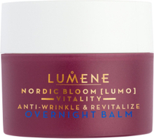 Nordic Bloom Vitality Anti-Wrinkle & Revitalize Overnight Balm Beauty WOMEN Skin Care Face Night Cream Nude LUMENE*Betinget Tilbud