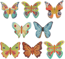 Ätbara dekorationer Fjärilar, 8 st - Dekora