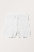 Loose Knitted Mini Shorts - White