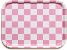 Blu Kat Bricka Checker 27x20 cm Rasberry/Cream