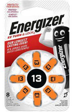 Energizer Zink-Air Battery PR48 | 1.4 V DC | 258 mAh | Förladdad | 8-Blister | Hörapparat | Silver