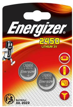 ENERGIZER Batteri CR2450 Lithium 2-pack
