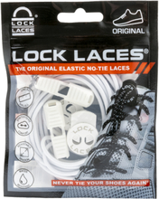 Lock Laces Lock Laces No Tie Shoelaces Solid White Skotilbehør 120cm