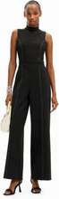 Culotte jumpsuit with stitching