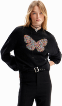 Chunky knit butterfly pullover