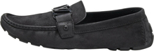 Louis Vuitton Black Suede Monte Carlo Slip on Loafers