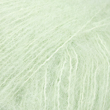 Droppar Borstad Alpaca Silkesgarn Unicolor 33 Pistachio Ice