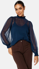 Happy Holly Dolores blouse Dark blue 36/38