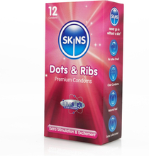 Skins Condoms Dots And Ribs 12-pack