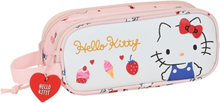 Penalhus Hello Kitty Happiness Girl Pink Hvid (21 x 8 x 6 cm)