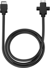 Fractal Design Model D - USB-kaapeli - USB-C uros - USB-C naaras - 67 cm - musta - Fractal Design Focus 2; Pop Air, Mini Air RGB, Mini Silent, Silent