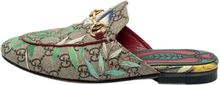 Pre-owned Gucci Multicolor Tian Print GG Supreme Canvas Princetown Flat Mules
