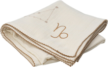 Baby Blanket - Zodiac - Capricorn Home Sleep Time Blankets & Quilts Creme Fabelab*Betinget Tilbud